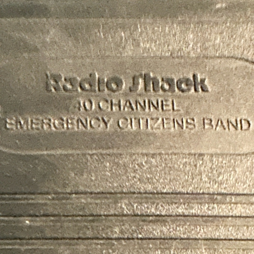 Vintage Radio Shack Emergency Citizens  Bank